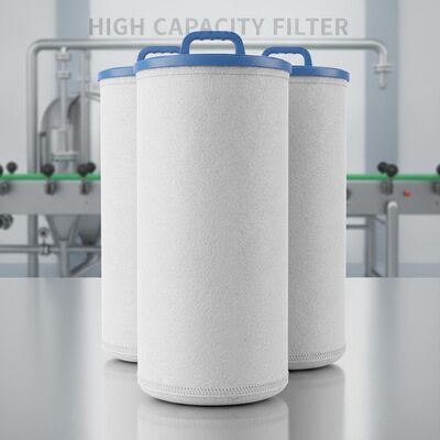 Un buen precio. Bolsa de filtro de líquido perforada con aguja de alta capacidad de retención de suciedad Bajo mantenimiento para líneas de producción continuas en línea