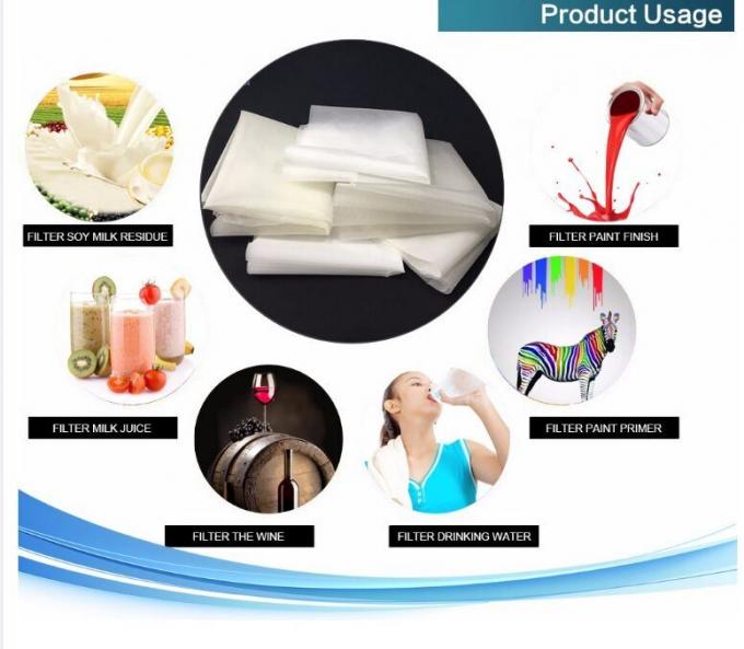 Categoría alimenticia 25 45 73 90 120 160 190 filtro de bolso de la prensa de la resina de 220 micrones /Nylon Mesh Filter Bag 0
