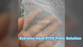 Solución resistente a los ácidos de tela filtrante de PTFE de alta temperatura
